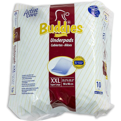 Griffin Underpads Griffin Buddies™ Premium XX-Large Underpads – 36 x 36 Inches (10 Count) Baby Safety Locks & Guards