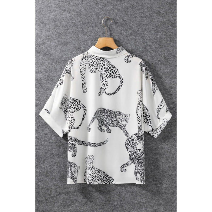 Printed Collared Neck Half Sleeve Shirt