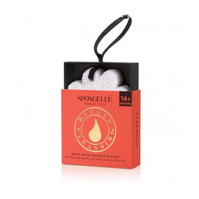 0 Spongelle Flower Boxed 14+ Uses Bath Mitts And Cloths, Papaya Yuza 85g Flowers