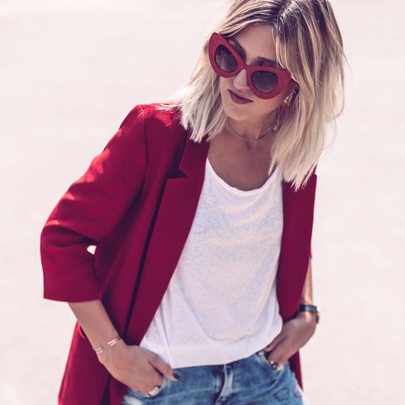 zeroUV Retro Mod Super Trendy Women's Fashion Cat Eye Sunglasses 9233 Sunglasses