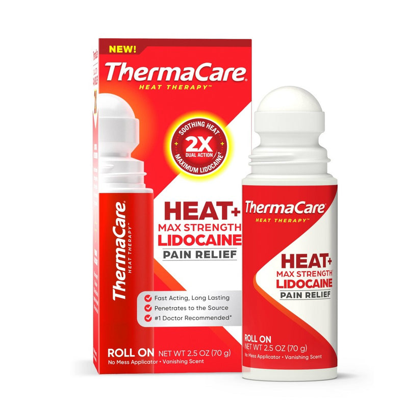 ThermaCare Heat+ Max Strength Lidocaine Pain Relief 2.5 Oz Medicine & Drugs