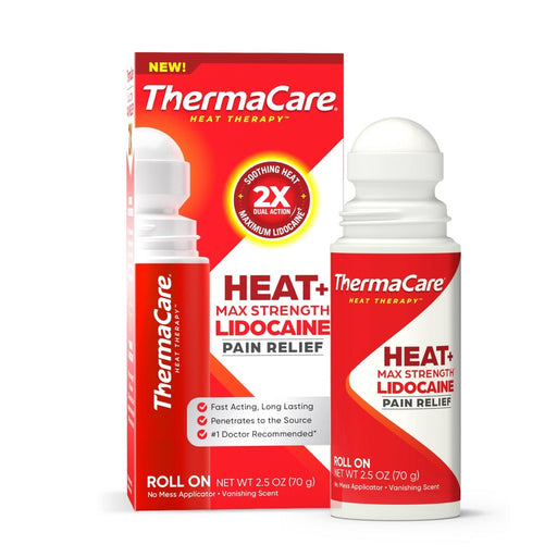 ThermaCare Heat+ Max Strength Lidocaine Pain Relief 2.5 Oz Medicine & Drugs