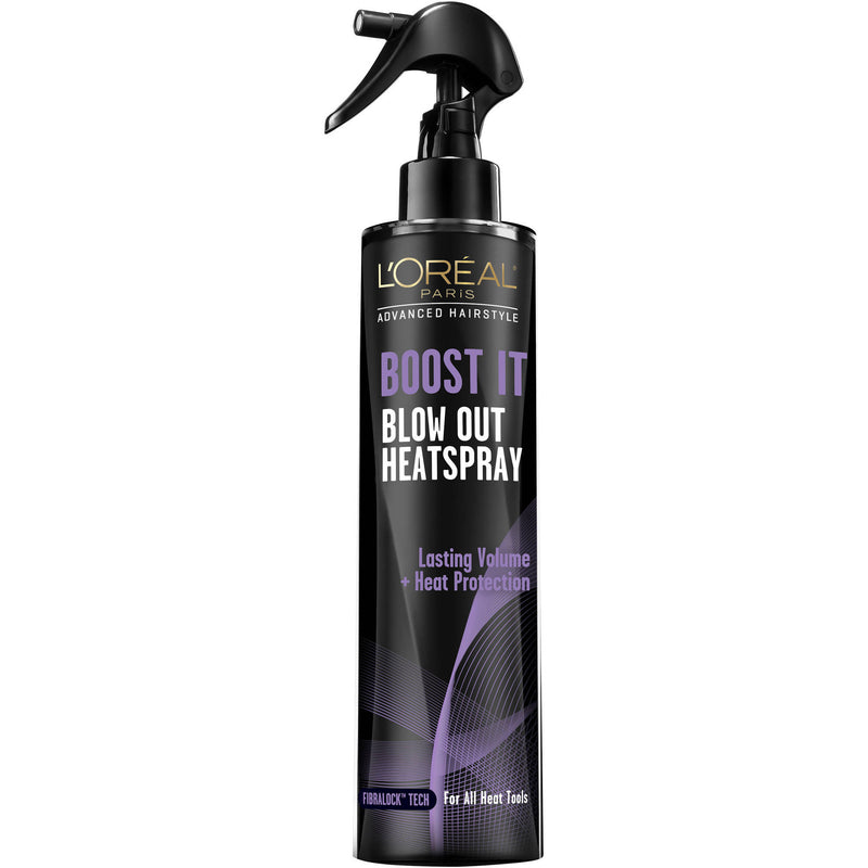 L'Oreal L'Oreal Paris Advanced Hairstyle Boost It Blow Out Heat Spray Hair Care White Smoke