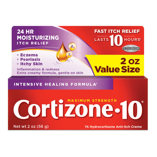 Cortizone 10 Cortizone 10 Anti-Itch Creme, Maximum Strength, Intensive Healing Formula, 2 Oz Value Health & Beauty