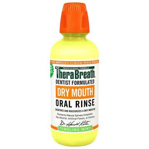 TheraBreath TheraBreath Oral Rinse, Dry Mouth, Tingling Mint, 16 Fl Oz Mouthwash
