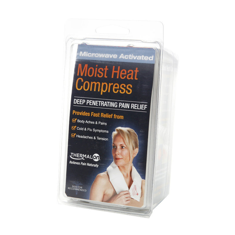 Thermalon Thermalon Microwaveable Moist Heat Neck Wrap, 21-Inch Length Hot & Cold Therapies White Smoke