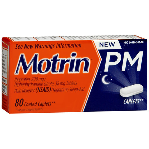 Motrin Motrin Pm Ibuprofen 200 Mg Pain Reliever And Nighttime Sleep-Aid Caplets Health & Beauty