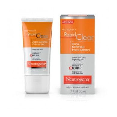 Neutrogena Neutrogena Rapid Clear Acne Defense Face Lotion, 1.7 Fl. Oz Lotion & Moisturizer