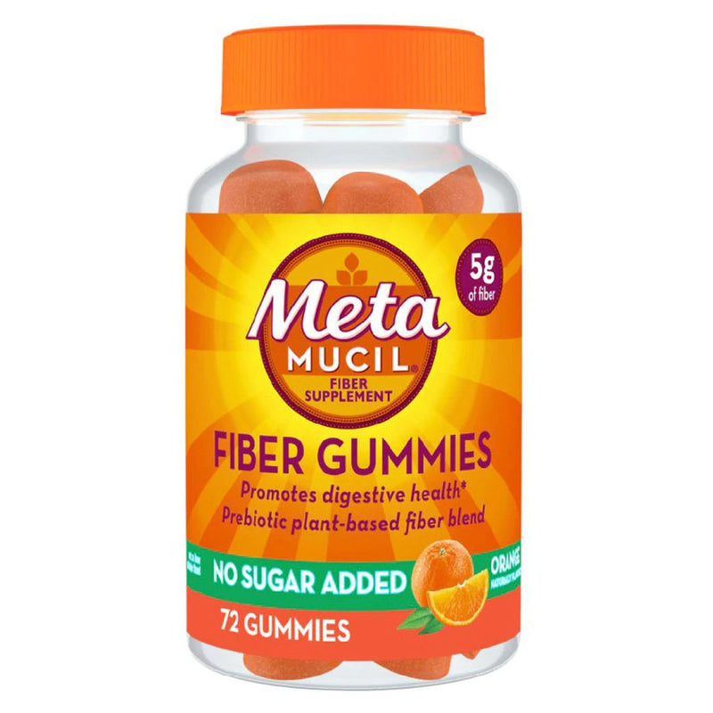 Metamucil Metamucil Fiber Supplement Gummies, Sugar Free Orange Flavor Health & Beauty