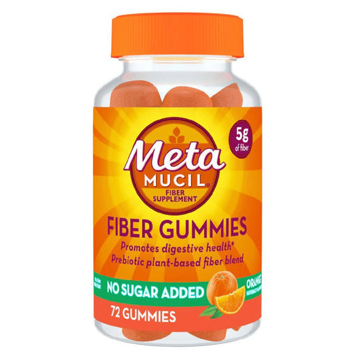 Metamucil Metamucil Fiber Supplement Gummies, Sugar Free Orange Flavor Health & Beauty