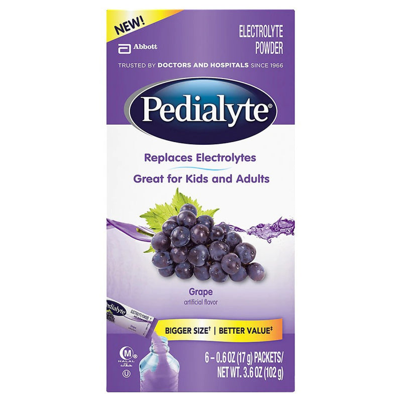 Pedialyte Pedialyte Grape Electrolyte Powder 6 - 0.06 Oz Packets Grapes