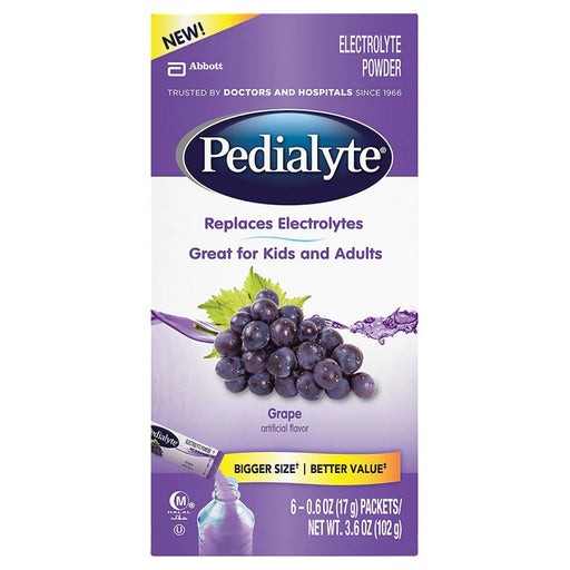 Pedialyte Pedialyte Grape Electrolyte Powder 6 - 0.06 Oz Packets Grapes
