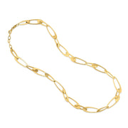 Bids.com 14K Yellow Gold Italian Oval Links Necklace Necklaces