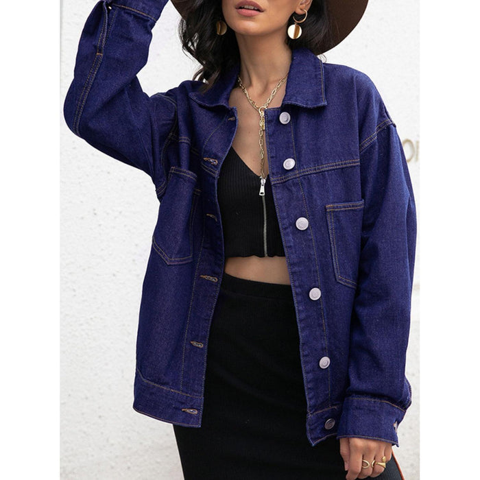 Buttoned Denim Jacket