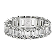 Bids.com Emerald Cut Lab Grown Diamond Eternity Ring in 14k White Gold (6 cttw FG/VS2) Rings