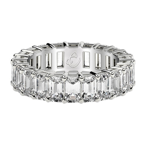 Bids.com Emerald Cut Lab Grown Diamond Eternity Ring in 14k White Gold (6 cttw FG/VS2) Rings