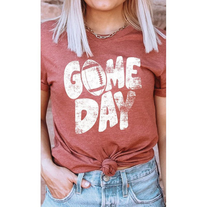 Distressed Game Day Graphic Tee