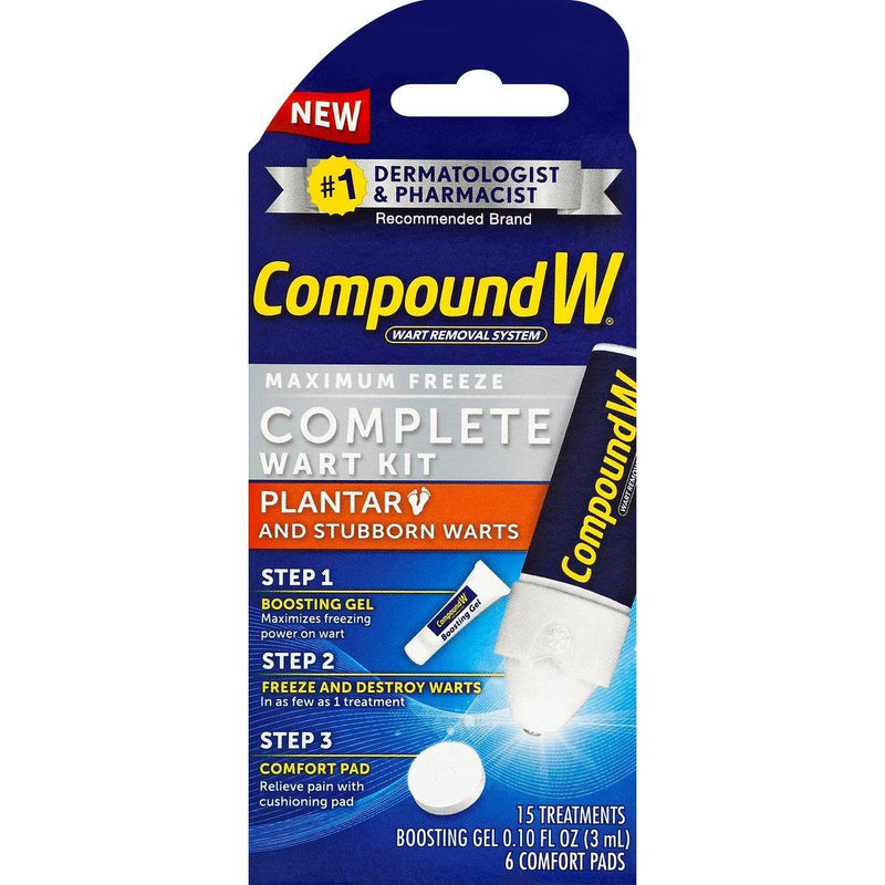 Compound W Compound W Wart Kit, Complete, Maximum Freeze Health Care White Smoke