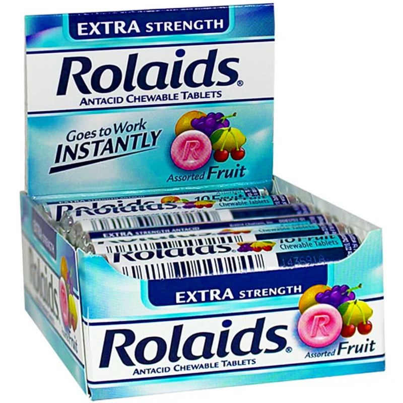 Rolaids Rolaids Extra Strength Chewable Tablets Fruit - 12 Rolls Of Health & Beauty