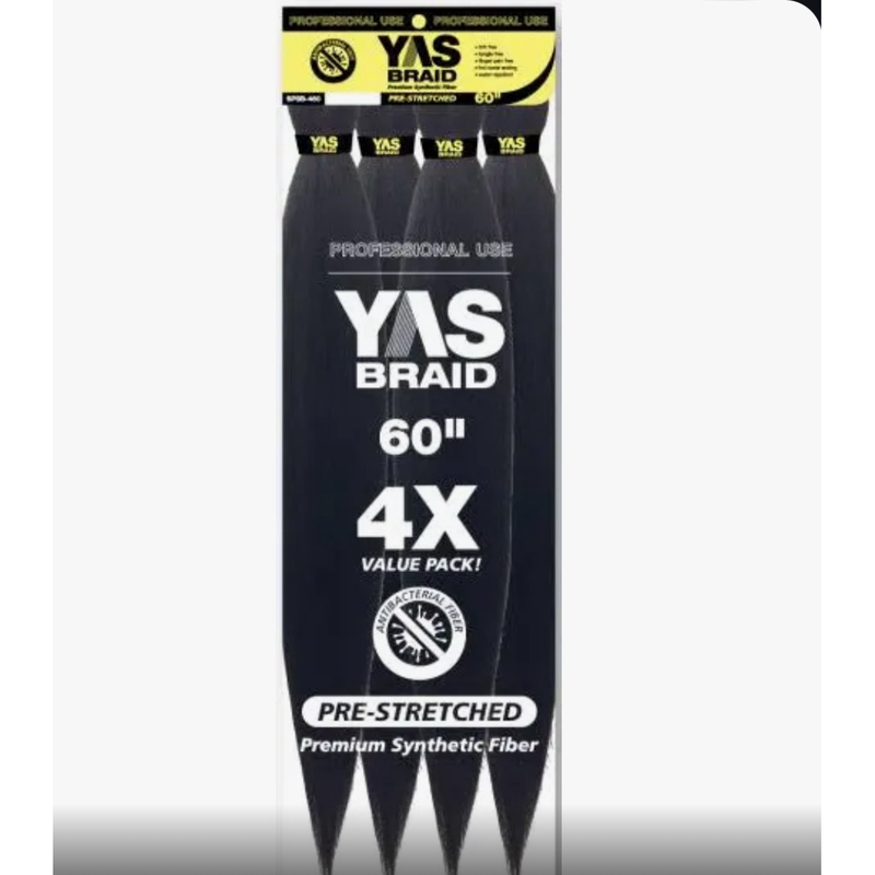 Mill's Beauty Supply Yas Braid 4X PreStretched Braiding Hair - 60" Braids