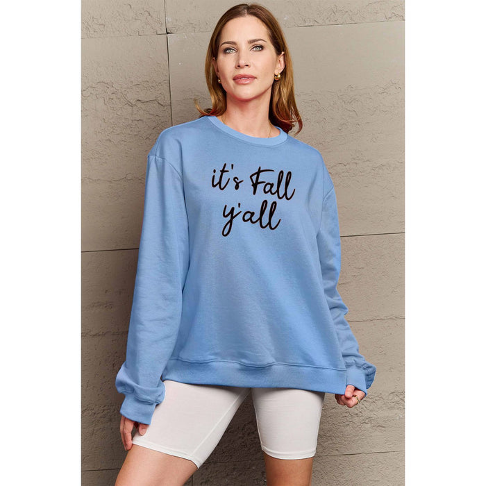 Simply Love IT'S FALL Y'ALL Graphic Sweatshirt