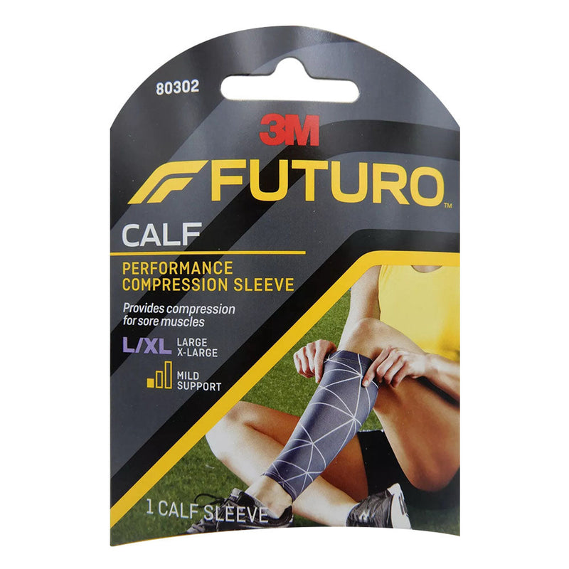 Futuro FUTURO Sport Performance Compression Calf Sleeve, Graduated Support, L/XL Supports & Braces