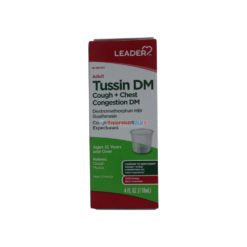 Leader Leader Tussin DM Cought + Chest Congestion 4oz Medicine & Drugs Dark Gray