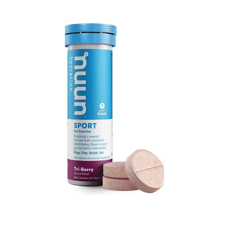 Nuun Nuun Sport Hydration, Tri-Berry Flavored, Effervescent Electrolyte Drink Tablets Fitness & Nutrition