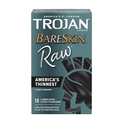 Trojan Trojan Condoms BareSkin Raw 3pk Condoms Dim Gray