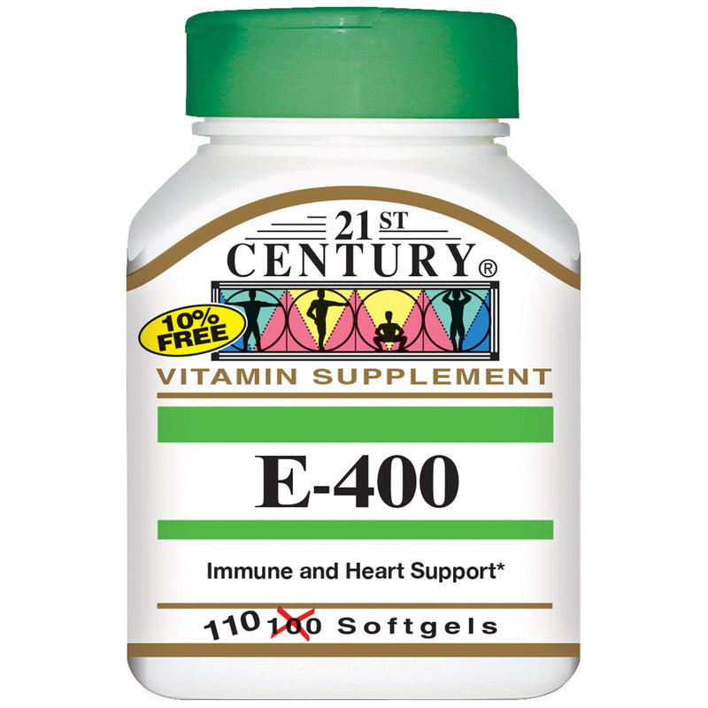 21st Century 21st Century Vitamin E, 180 Mg (400 IU), 110 Softgels Vitamins & Supplements