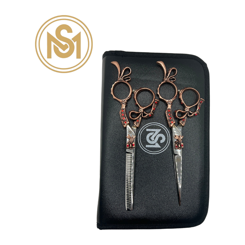 Shahmirtrader SM Rustic Glam Shear Set Shears