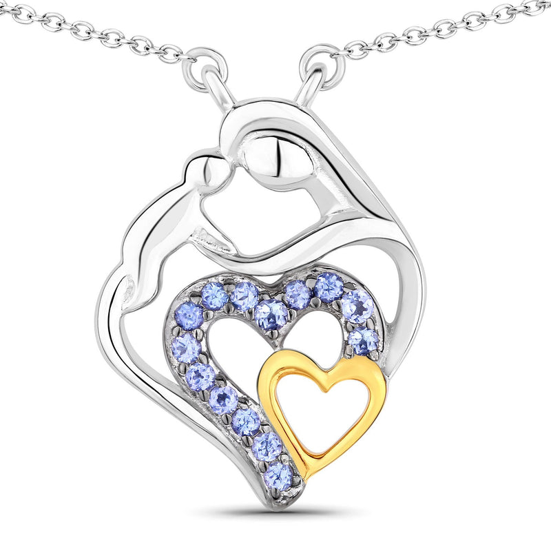 Bids.com 0.28 Carat Genuine Tanzanite .925 Sterling Silver Pendant Pendants