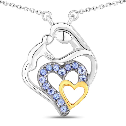 Bids.com 0.28 Carat Genuine Tanzanite .925 Sterling Silver Pendant Pendants