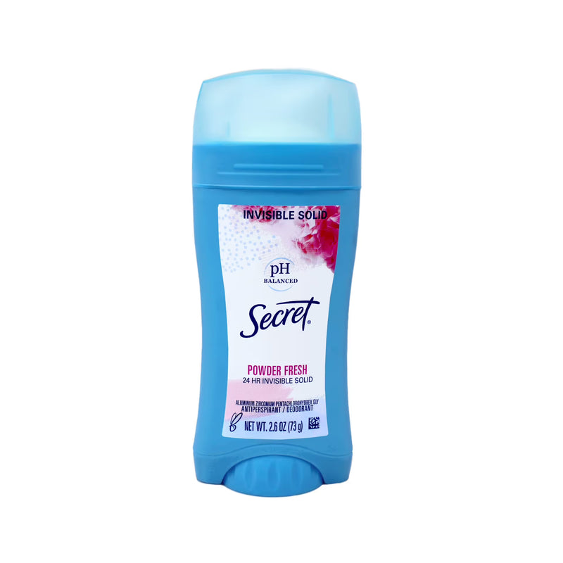 Secret Secret Classic Antiperspirant & Deodorant, Solid Powder Scent, 2.6 oz (Pack of 6) Deodorant & Anti-Perspirant