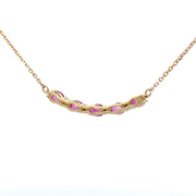 Bids.com .73ct Ruby Diamond Fashion Pendants 10KT Yellow Gold Pendants