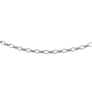 Bids.com 3.2mm 14k White Gold Oval Rolo Bracelet Bracelets