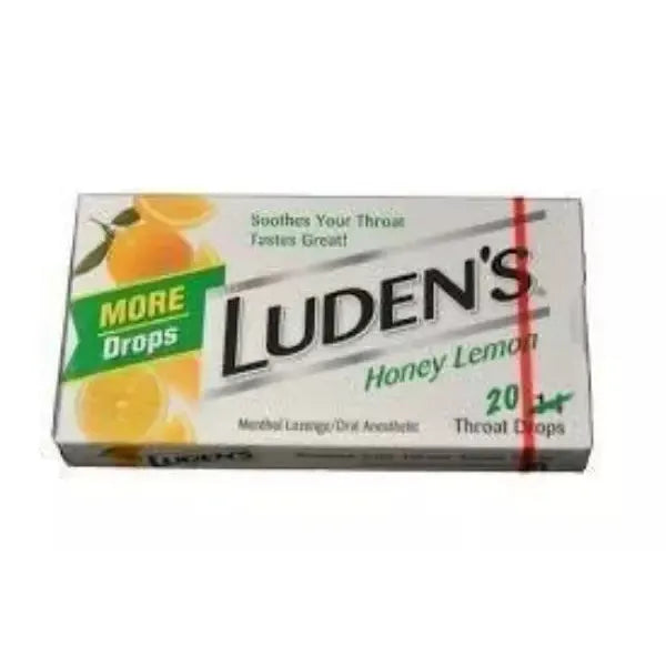 Ludens Ludens Throat Drops Honey Lemon 20 Ct 20 Boxes 1 Case Candy & Chocolate Gray