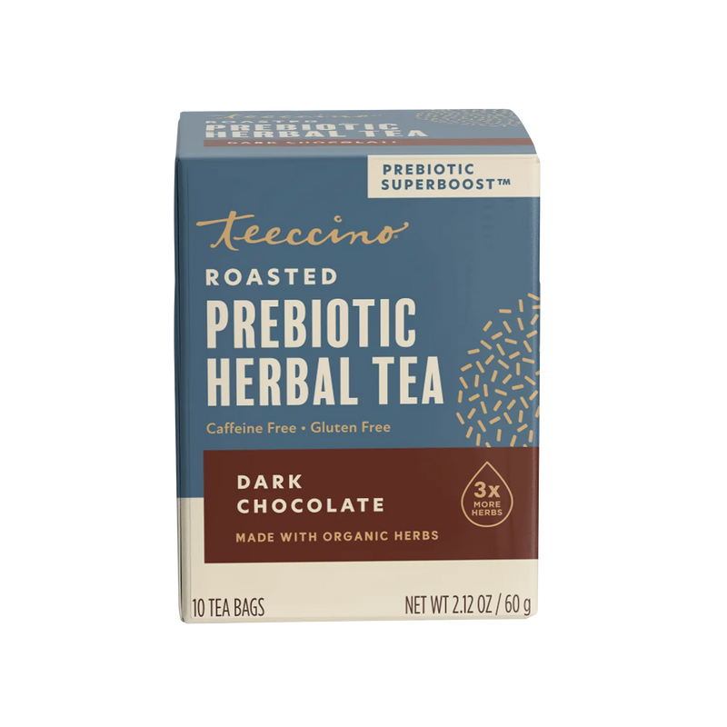 Teeccino Dark Chocolate Prebiotic SuperBoost Herbal Tea Herbal Tea