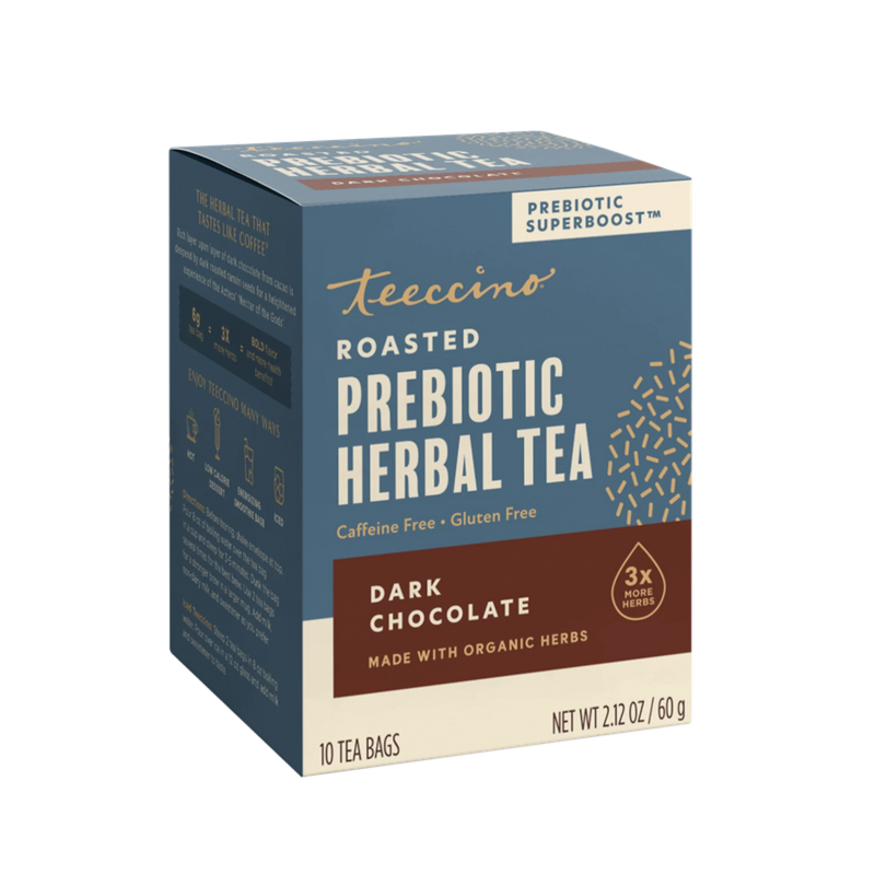 Teeccino Dark Chocolate Prebiotic SuperBoost Herbal Tea Herbal Tea