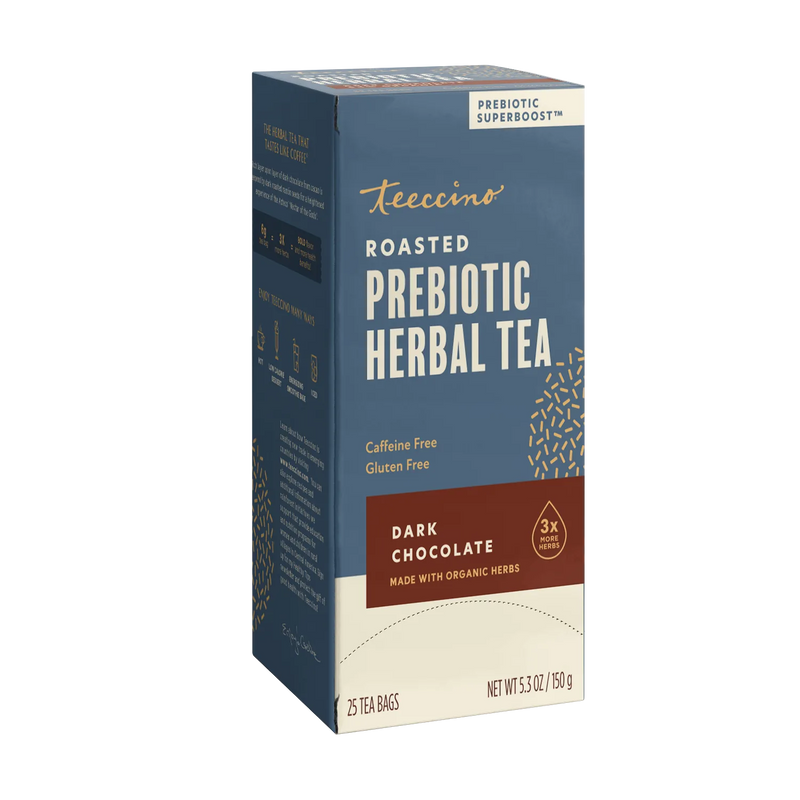 Teeccino Dark Chocolate Prebiotic SuperBoost Herbal Tea Herbal Tea