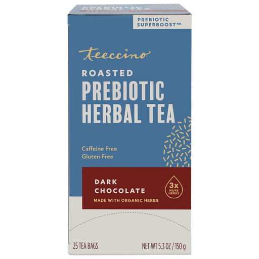 Teeccino Dark Chocolate Prebiotic SuperBoost Herbal Tea Herbal Tea