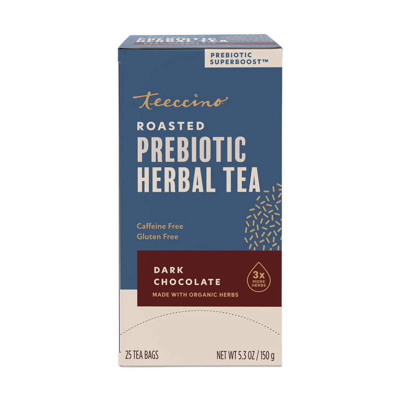 Teeccino Dark Chocolate Prebiotic SuperBoost Herbal Tea Herbal Tea