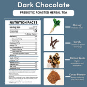 Teeccino Dark Chocolate Prebiotic SuperBoost Herbal Tea Herbal Tea