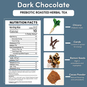 Teeccino Dark Chocolate Prebiotic SuperBoost Herbal Tea Herbal Tea