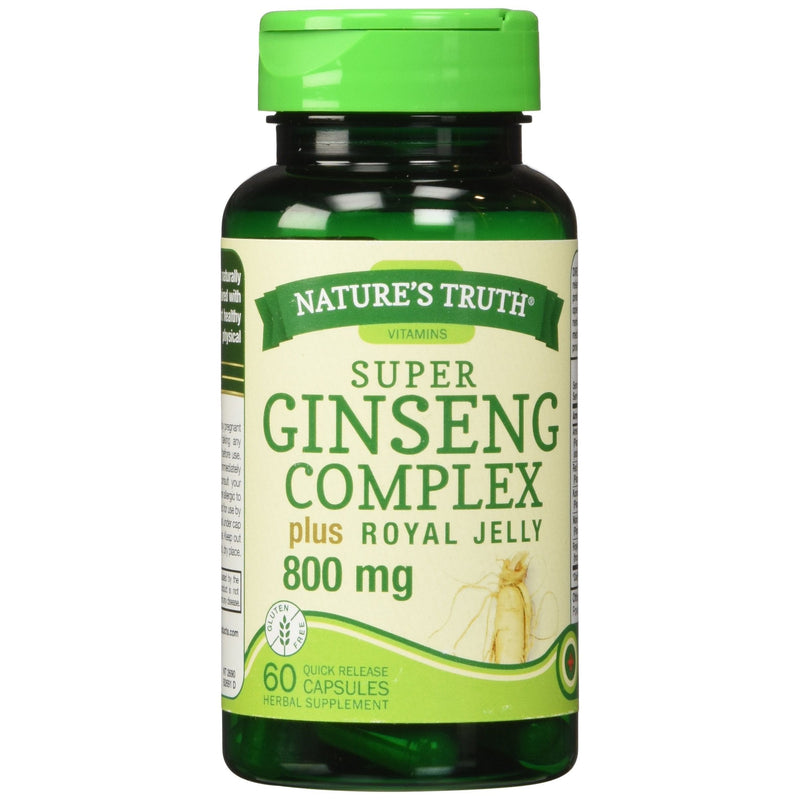 Nature's Truth Nature's Truth Super Ginseng Complex Plus Royal Jelly 800 Mg Quick Release Capsules Vitamins & Supplements