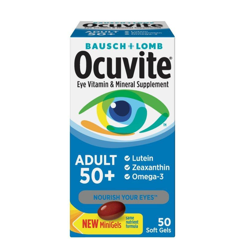 Bausch and Lomb Bausch and Lomb Ocuvite Adult 50 Plus Eye Vitamin & Mineral Supplement, Soft Gels Vitamins & Supplements