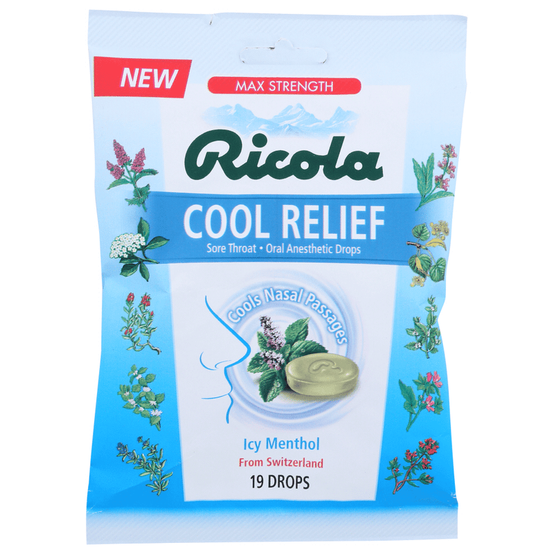Ricola Ricola Throat Drops, Sore, Cool Relief, Max Strength, Icy Menthol Health & Beauty Lavender
