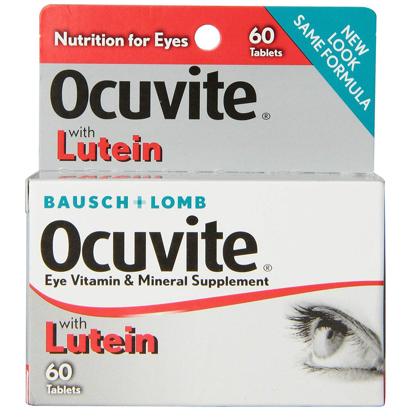 Ocuvite Ocuvite Bausch & Lomb, Eye Vitamin & Mineral Supplement, Lutein & Antioxidants, 60 Tablets Vitamins & Supplements