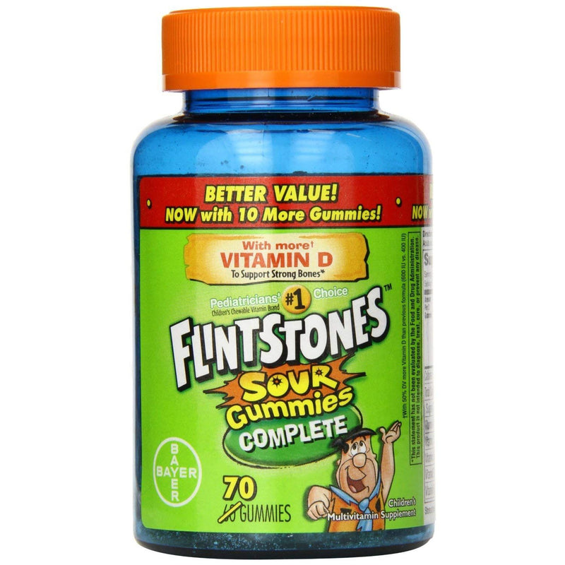 Flintstones Flintstones Multivitamin Supplement, Children's, Complete, Sour Gummies Vitamins & Supplements
