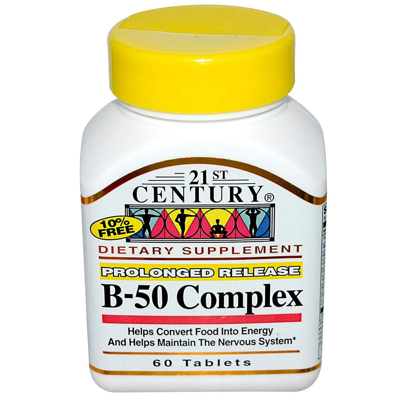 21st Century 21st Century Prolonged Release Vitamin B-50 Complex Tablet 60ct Vitamins & Supplements